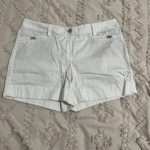 White House Black Market Classic White Bermudas
